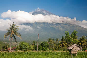 Gunung Abang Volcano in Bali